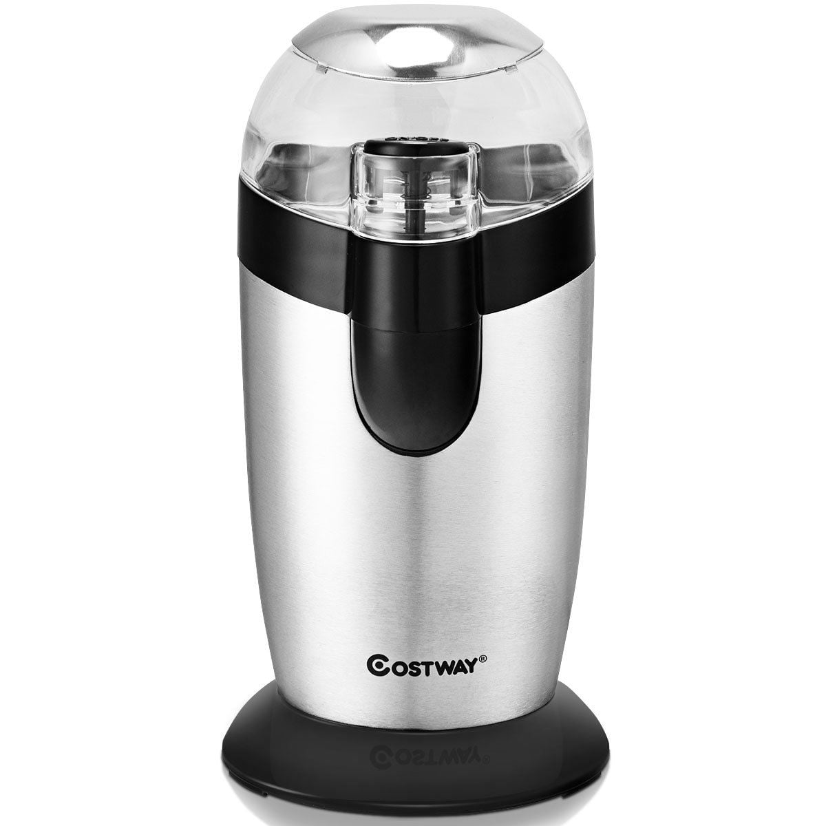 Medium and Fine 70g Capacity Black Powerful 150W COSTWAY Upgraded Electric Coffee Grinder for Beans Spices and Nuts One-Touch Operation with 2 Cutting Stainless Steel Blades for Coarse 