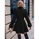 thumbnail image 3 of Gabardina Larga Abrigo Elegante Felpa Cruzada De Para Mujer, 3 of 8