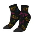 thumbnail image 2 of Bingfone Butterfly Design Patterned Men'S Women'S Casual Cotton Socks, 2 of 9