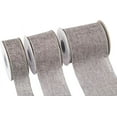 thumbnail image 2 of Joycrosso Burlap Wired Edge Ribbon 1.5 inch x 10 Yards, Metal Grey, Ideal for Crafting, Gift Wrapping, Wreath, Christmas Tree, and Rustic Wedding Decorations, 2 of 4