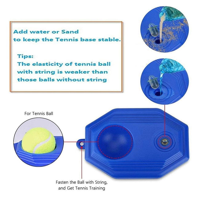 stanreset Tennis Practice Trainer Single Self-study Tennis Training Tool Exercise Baseboard Tennis String Elastic Rope Exercise