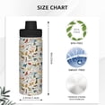 thumbnail image 3 of Honeii Dogs Funny Pets Print 18OZ Sports Insulated Kettle,Double-Walled Stainless Steel Water Bottle with Leak-Proof Lid, Perfect for Outdoor, Sports, and Travel, 3 of 7