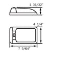 thumbnail image 2 of Optronics Interior Light RVIL21S RV Interior Ceiling Lights; 12.8 Volt DC; 0.5 Amp; Single Fixture; With On/Off Switch, 2 of 2