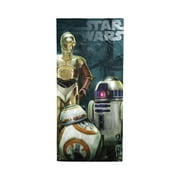 Star Wars EP7 The Droids 28 x 58 100% Cotton Beach/Bath/Pool Towel