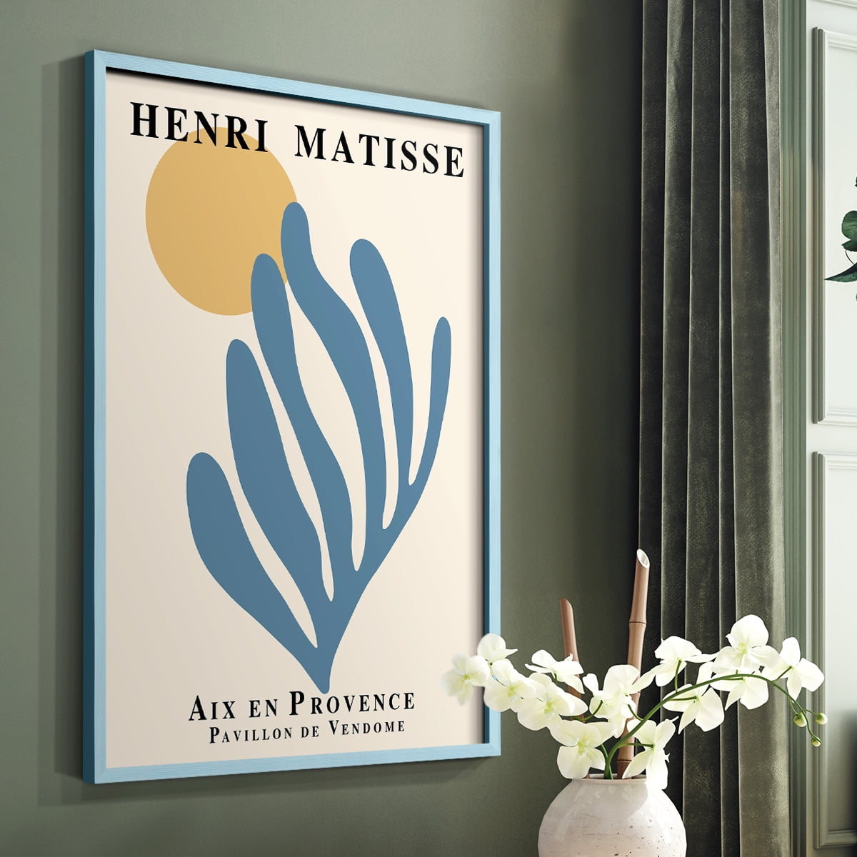 Matisse XCI Framed Print - Solid Wood