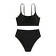 thumbnail image 5 of Traje de baño para mujer, moda, cómodo, color sólido, bikini, traje de baño de color liso para mujer, conjuntos de bikinis, trajes de baño para mujer, 5 of 6