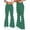A69 Green, variant on Polka Dot Flare Pants for Women High Waist Stretchy Bell Bottom Trousers Vintage Retro Wide Leg Leggings Comfy Casual Lounge Pants for Work Daily Wear