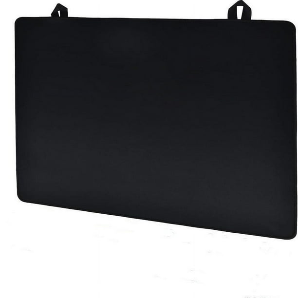 Alfombrilla de cocina, mantel individual de piel sintética negro de 42 x 28 cm, mantel individual impermeable, mantel individual antideslizante lavable, tapete para tazas, alfombrilla para r