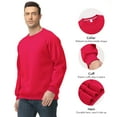 thumbnail image 6 of Pepypepy Men’s Pullover Sweatshirt – 100% Cotton Double-Knit Crewneck, Solid Long Sleeve Top，Sizes: S-XXL, 6 of 6