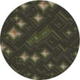 thumbnail image 1 of Ahgly Company Machine Washable Indoor Round Transitional Midnight Gray Area Rugs, 4' Round, 1 of 7