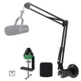 thumbnail image 1 of Soporte para micrófono YOUSHARES MV7 Boom Arm con parabrisas de espuma, 1 of 7