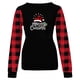 thumbnail image 4 of Camisas Navideñas Para Mujer, Camisetas de Manga Larga, Blusa Pulóver Fruncida de Cuello Redondo Con Estampado de Moda Erógena Informal Odeerbi ODB201936, 4 of 5