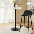 thumbnail image 2 of BestOffice Pub Table 40 Inch Height Round Bistro for Home and Kitchen Dining, White, 2 of 6
