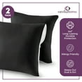 thumbnail image 6 of CIRCLESHOME European Pillow Protectors - 100% Cotton Breathable Pillowcases - 26 X 26 Square Pillowcases - Protects Pillows from Dirt, Dust and Debris (European- 2 Pack- 26x26), 6 of 8