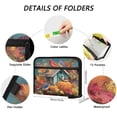 thumbnail image 3 of Accordion File Organizer with Zip Closure 13 Pockets Expanding File Folder Letter A4 Paper Document Organizer for Home Office Birdhouse and Colorful Birds, 3 of 7