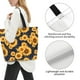 thumbnail image 3 of Balery Navy Blue Plaid Sunflower Bolsa Tote Estilo Estético con Cremalleras, Bolsa de Hombro, Bolsa de Compras Grande y Plegable, 3 of 8