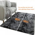 thumbnail image 2 of Shag Area Rugs for Living Room Bedroom- Fluffy 5x7 Grey & Blue Rug, Shaggy Rug for Girls Boys Living Room Carpet, 2 of 6