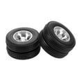thumbnail image 2 of lionlar 2x Tires and Wheel Rims Set Hub for 1:14 Tractor Truck Rear Tyre, 2 of 9