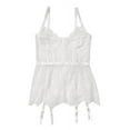 thumbnail image 2 of Coquette - 7215X - Lace Bustier - WHITE, 2 of 3