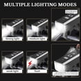thumbnail image 5 of 10000LM Intelligent Light-Sensitive Bike Lights Night Riding Lights USB Rechargeable Bright Flashlight Cycling Headlights Cycling Equipment Accessories, 5 of 11