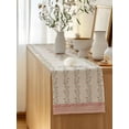thumbnail image 5 of Table Runner 120 Inches Long for Kitchen Dining, Spring Pink Floral Dresser Scarf Farmhouse, Dining Table Decorations for Wedding/Parties, Vintage Farmhouse Flowers Art 13 x 120 In, 5 of 8