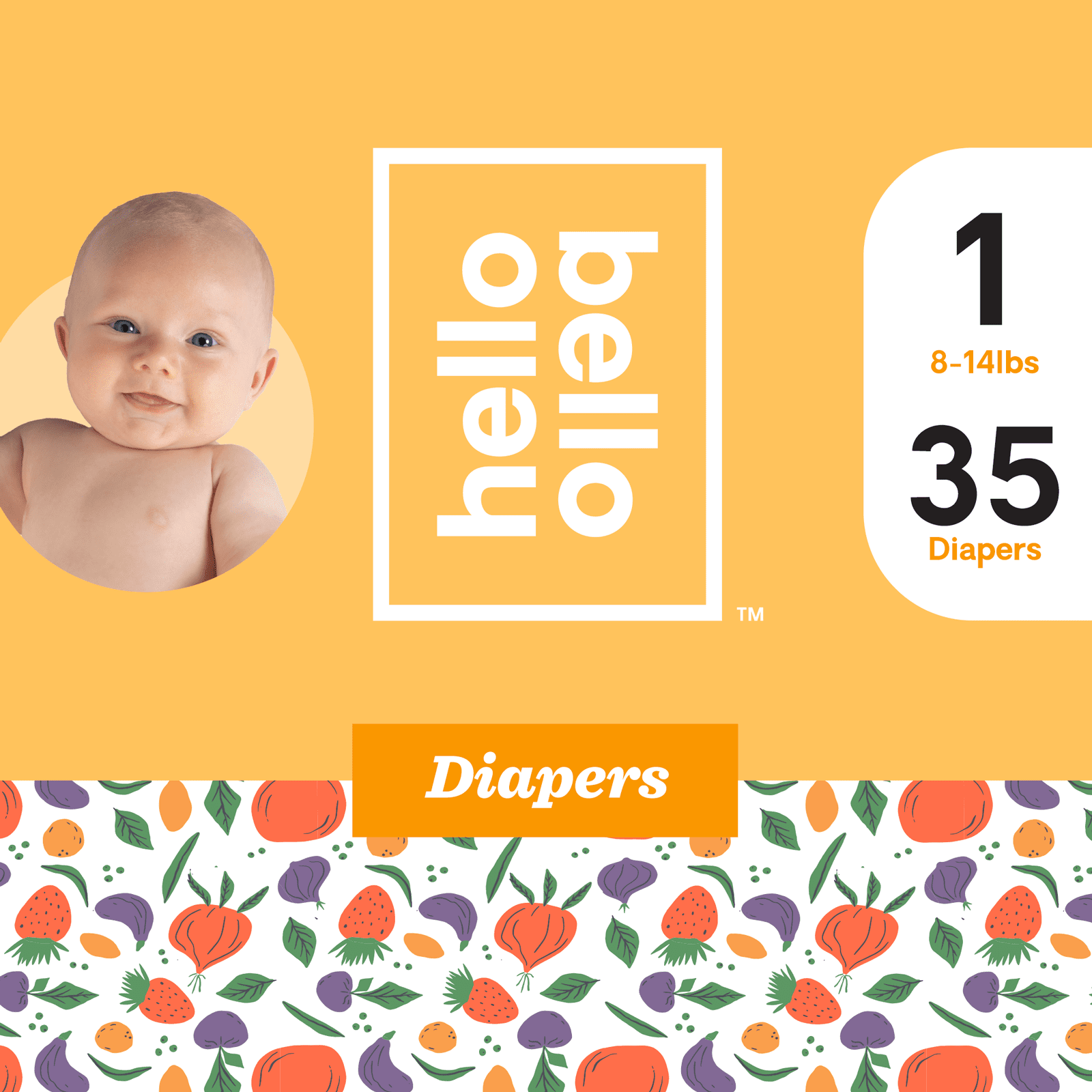 Hello Bello Diapers Fresh & Fruity Size 1 (35ct)
