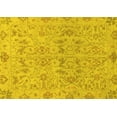 thumbnail image 1 of Ahgly Company Machine Washable Indoor Rectangle Oriental Yellow Traditional Area Rugs, 2' x 4', 1 of 4