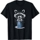 thumbnail image 1 of Camiseta divertida de manga corta con estampado de mapache, 1 of 2