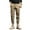 Khaki, variant on SWSMCLT Men's Casual Fall Elastic Waist Harem Pants Drawstring Trousers Spandex Ankle Fashion Casual Pants Black 32