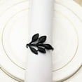 thumbnail image 4 of Worallymy - Juego de 24 servilleteros con forma de hoja y hebillas para fiestas de Navidad, Acción de Gracias, bodas y decoración de mesas., 4 of 8
