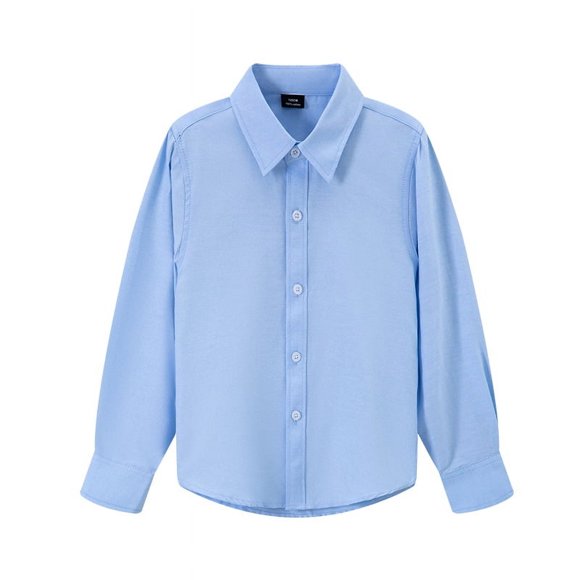 Camisa blanca para niños, camisa blanca para niños, uniforme escolar, ropa de actuación, camisa blanca para niños, ropa de actuación de manga larga de primavera y otoño