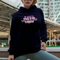 thumbnail image 2 of Thick Thighs Valentine Vibes Romantic Holiday Perfect Gift, Navy Hooded Sweatshirt or Hoodie, 3XL, 2 of 5