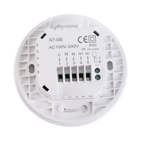 smart thermostat Wifi Programmable Smart Digital Thermostat Room Temperature Controller with Round Backlight LCD Touchscreen for Home School Office Hotel