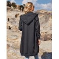 thumbnail image 4 of Vestido con capucha ELESOL, chaqueta tipo sudadera con cremallera larga y cremallera, 4 of 6