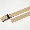 thumbnail image 5 of Ceisia Auto Buckle Woven Canvas Belt Adjustable Outdoor Casual Waist Strap In Multiple Colors Khaki L Gift, 5 of 9