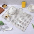 thumbnail image 4 of Hytrove Accesorio Flexible De Silicona Para Fregadero De Cocina Beige Con Textura Ondulada Antideslizante, 4 of 7