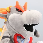 uiuoutoy Baby Dry Bones Bowser JR Gray Koopa 7'' Plush Toy