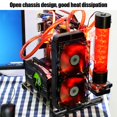 thumbnail image 2 of Ccdes Motherboard Case,ATX/M-ATX/ ITX Open Chassis Vertical Overclocking Test Platform Chassis Rack + Handle, Open Chassis, 2 of 7
