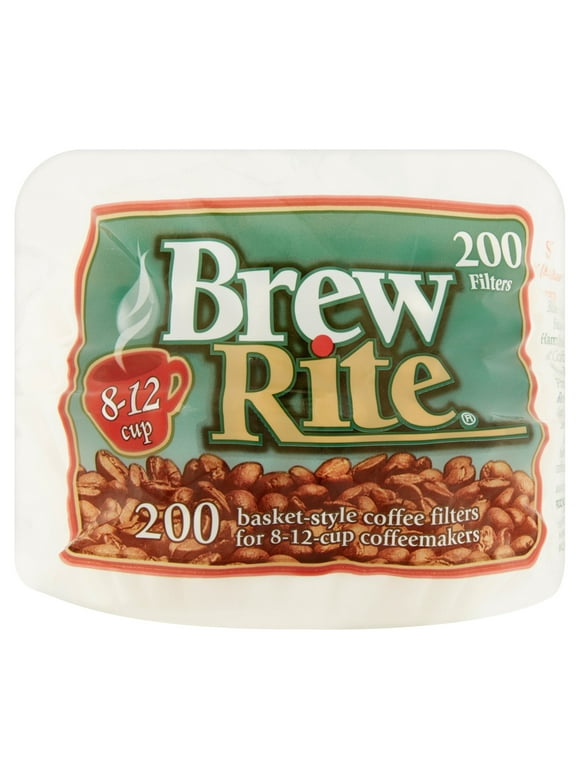 Brew Rite Paper Coffee Filter, 200 pack