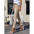 thumbnail image 6 of JOLIP Women's High Rise Khaki Distressed Ripped Straight Leg Jeans, 4-12, 6 of 7