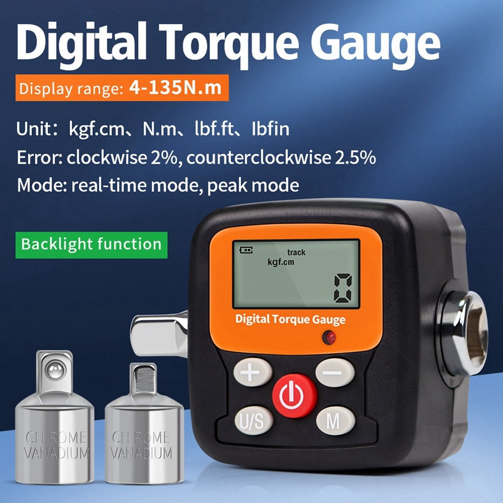New Digital Torque Meter Torque Meter Tester Mechanical Wrench Replacement Various Rotor Torque Wrenches for Repair