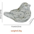 thumbnail image 2 of Outdoor Bird Statues Bird Decor Figurines for Home Cement Bird Sculpture for Patio Yard Lawn Ornament, Indoor Outdoor Stone Bird Decorations Statue 1pc$$Garden & Patio, 2 of 6
