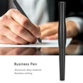 thumbnail image 4 of Black Metal Fountain Pen Tool School Office Supplies Fountain Pen Business Writing Fine Nib Gift Classic Design With Converter Pen Box Texture Excellent Writing Gift Pen, 4 of 8