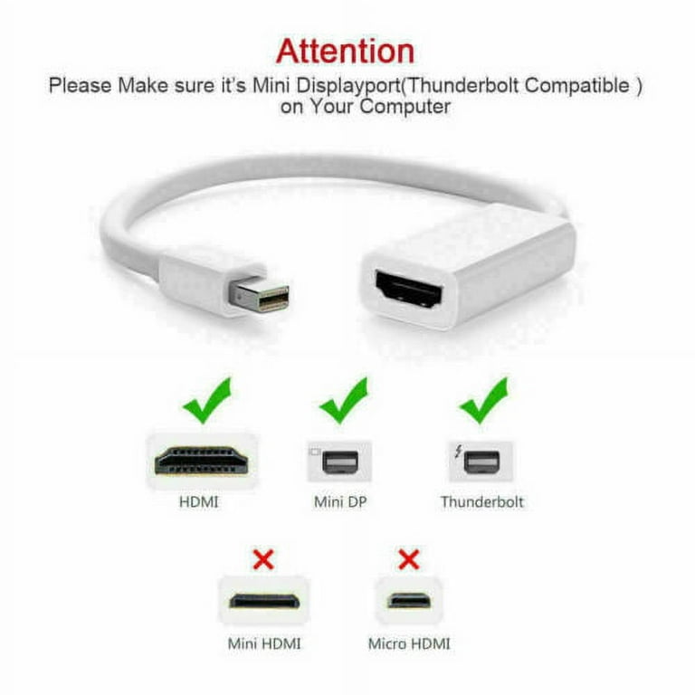 General Mini Display Port DP To HDMI Cable Adapter For Apple