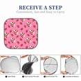 thumbnail image 6 of Xecao Strawberry Cake for Foldable Car Sun Shades (2-Pack) offer sun protection with an easy-fold design for convenient windshield shading., 6 of 7