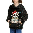 thumbnail image 3 of DISNIMO Christmas Raccoon Hoodie Kids 8-10 Hoodies for Boys Galaxy Pullover Hoodie Sweatshirts for Girls Sweatshirt with Hood and Pockets Childrens Long Sleeve Hoodie Fall Oversized Casual, 3 of 7