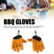 thumbnail image 3 of Guantes De Guantes De Barbacoa Guantes Resistentes Al Calor Para La Barbacoa De La Parrilla, Guantes De Chimenea Anti -escalillo Grueso De Vaca Para La Cocina Para Cocinar A La, 3 of 7
