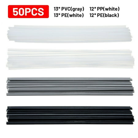 

50PCS Plastic Welding Rods PP/PVC/PE Welding Sticks For Plastic Welder
