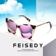 thumbnail image 7 of FEISEDY Trendy Polarized Women Sunglasses, Retro Womens Square Cat Eye Sun Glasses B4134, 7 of 7