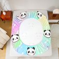 thumbnail image 5 of jejeloiu Kawaii Panda Head Bed Sheets,Cartoon Animal King Sheets,Gradient Colorful Sheet Set For Girls Boys,Super Cozy Room Decor,4pcs, 5 of 7